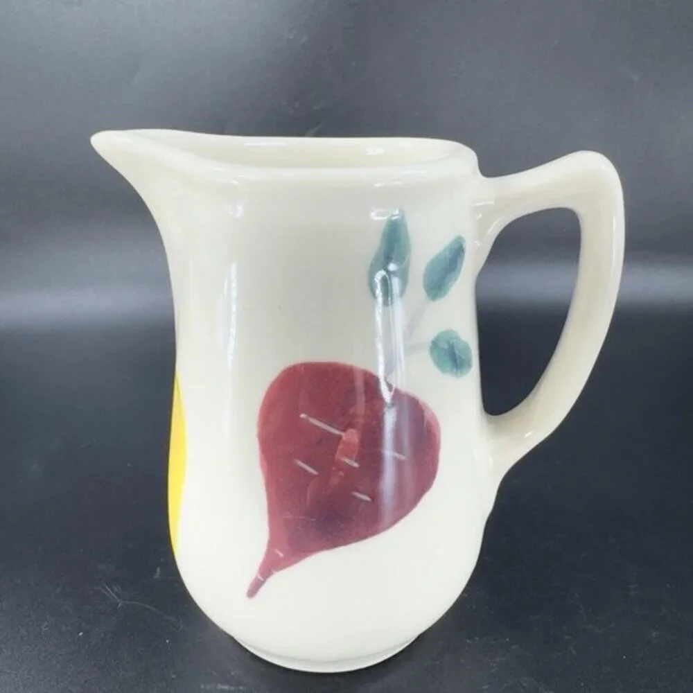 Hartstone‎ Ramekin Farmers Market Vegetables Small Pitcher Creamer 1990s Pottery